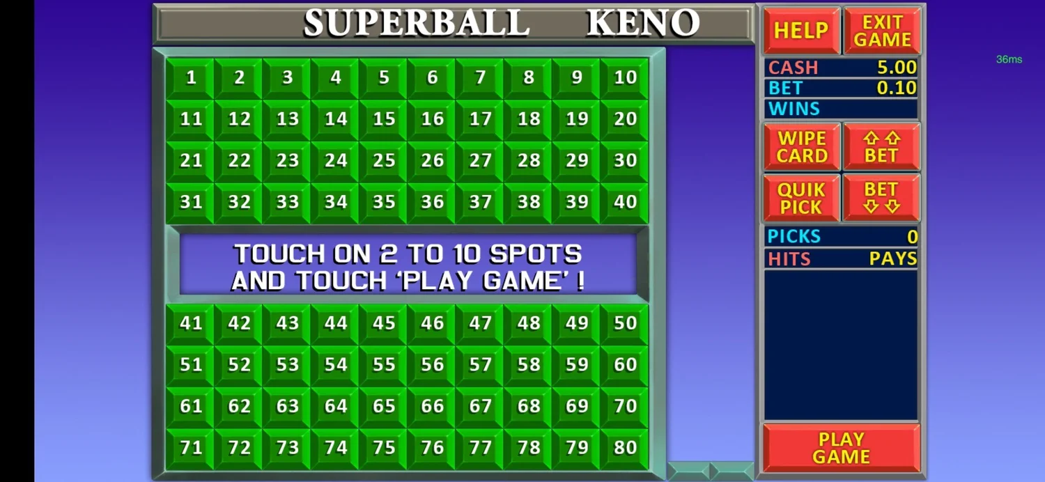 Game+vault+Superball+Keno+-+Slot+Game+