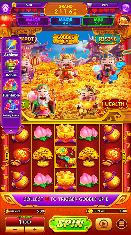 Glamour+Spin+-+Five+Blessings+Arrive+-+slot+game+