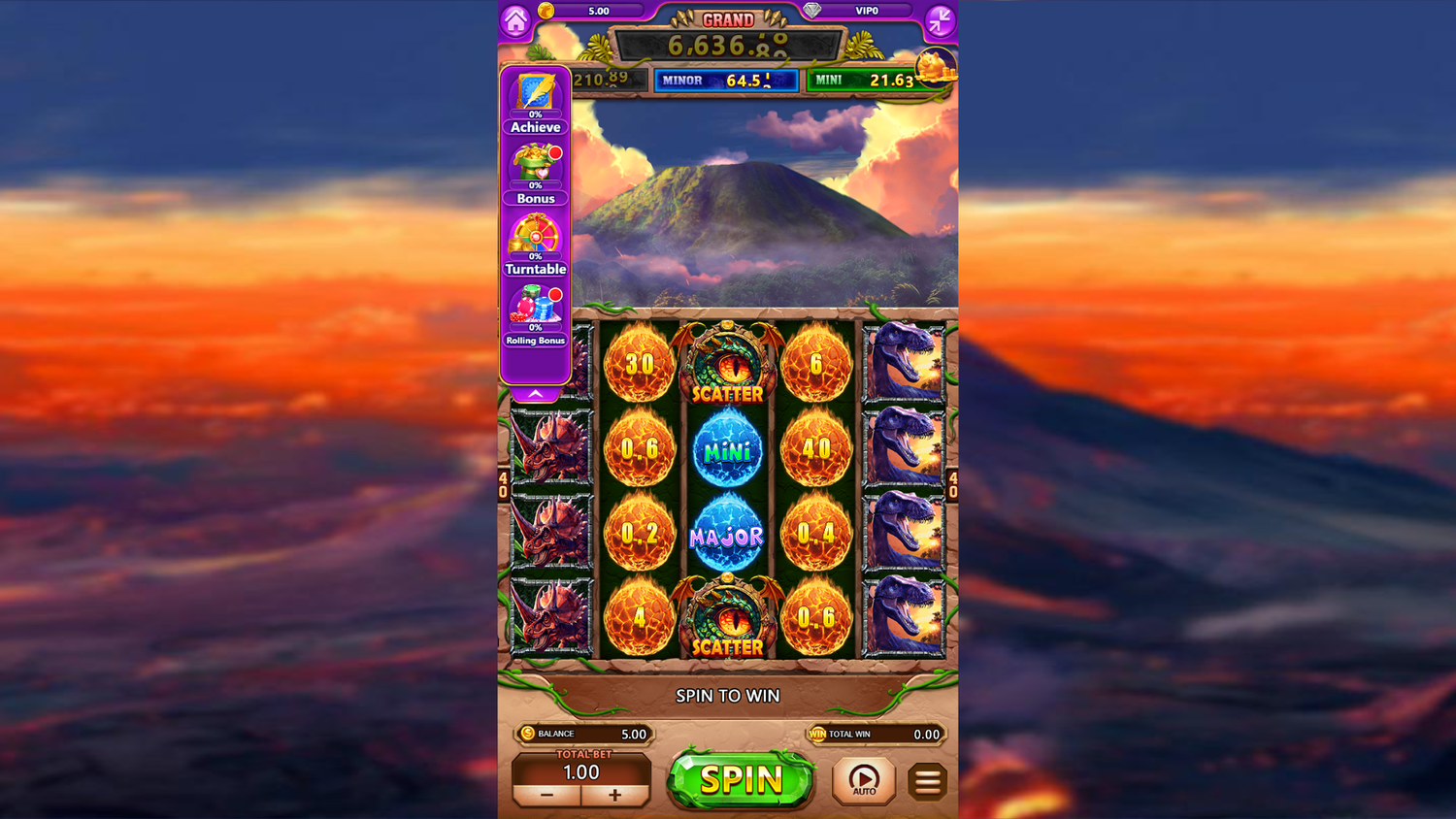 Glamour+Spin+-+Rage+T-rex+-+slot+game