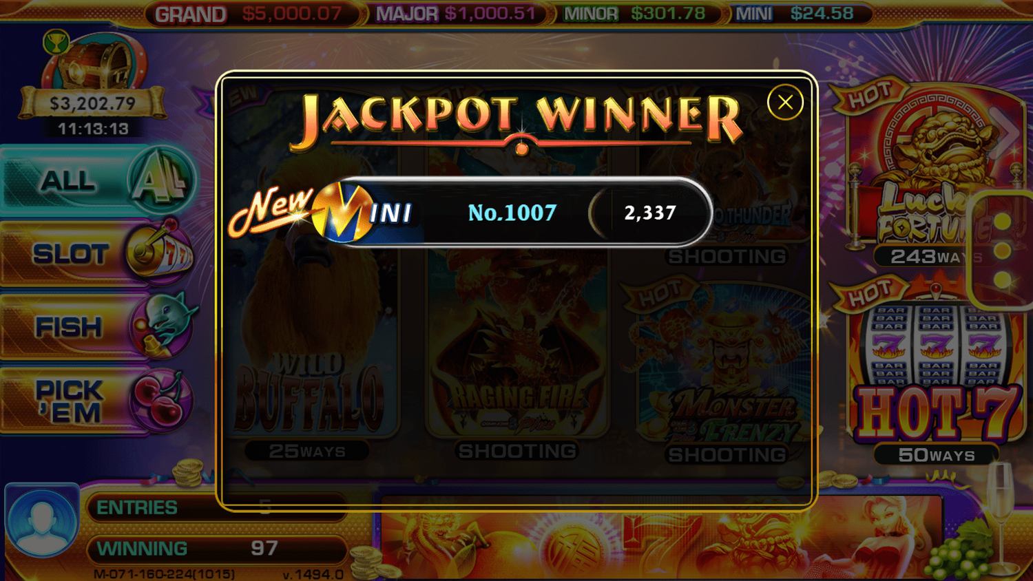 GoldenDragonJackpotScreen
