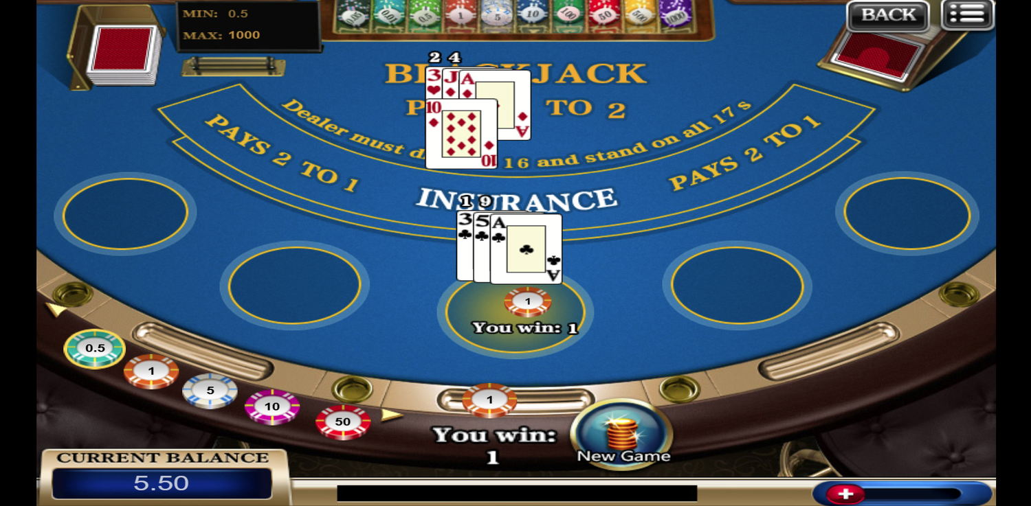 Vblink+BlackJack+Table+Game