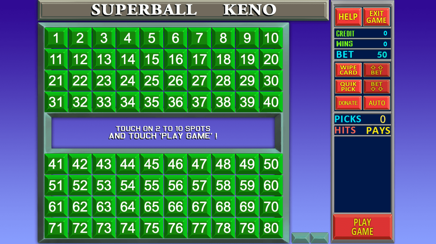 Fortuner's+vault+-+Super+Ball+Keno+-+table+game