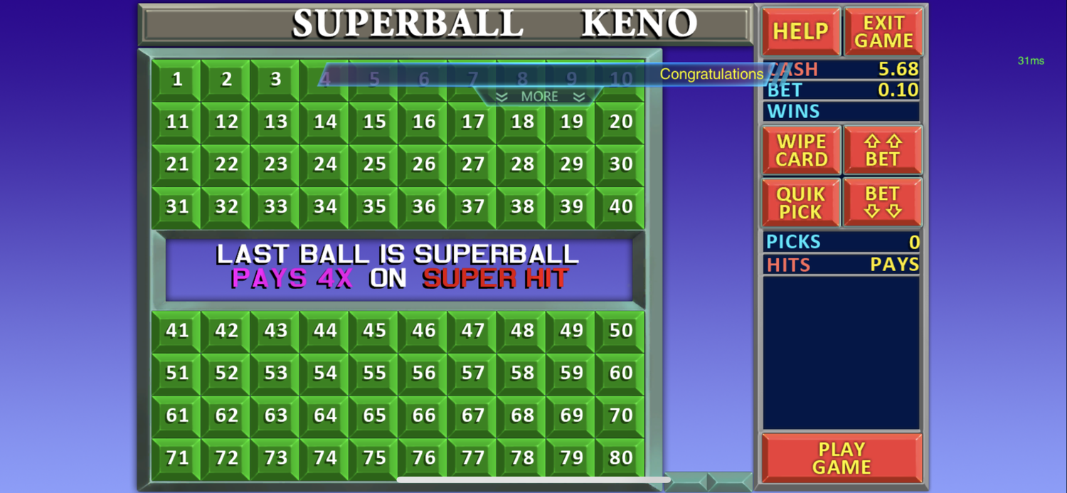 Galaxy+World+-+Superball+Keno+-+table+game