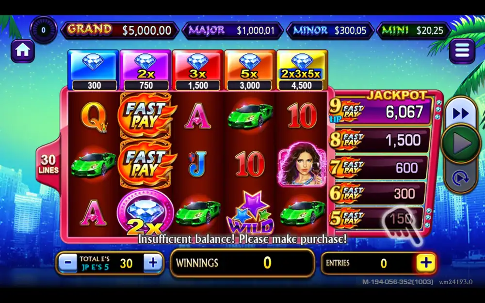 Magic+City+Diamond+Billionaire+Slot+Game