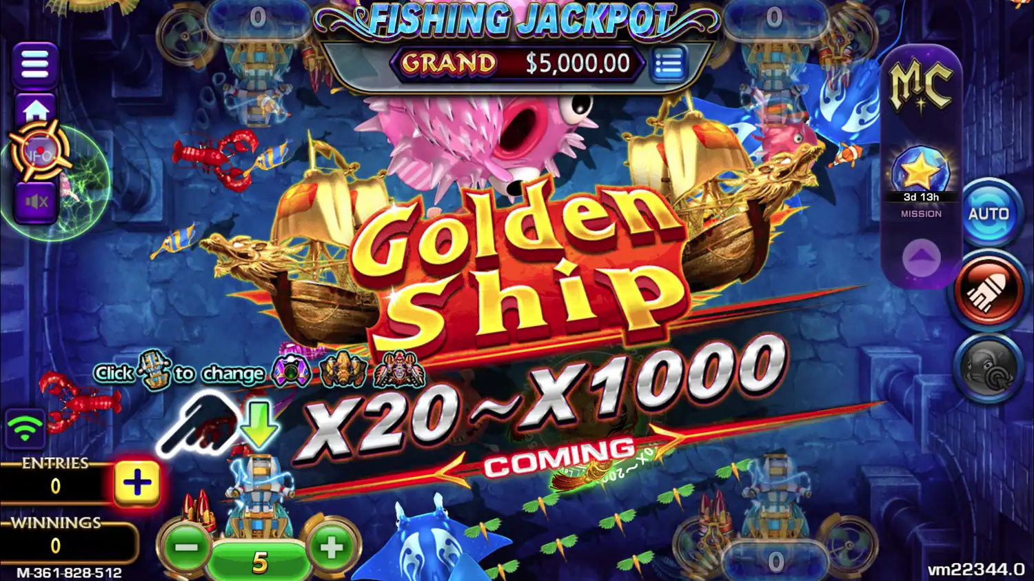 Magic+City+Lucky+Lobster+Fishing+Game
