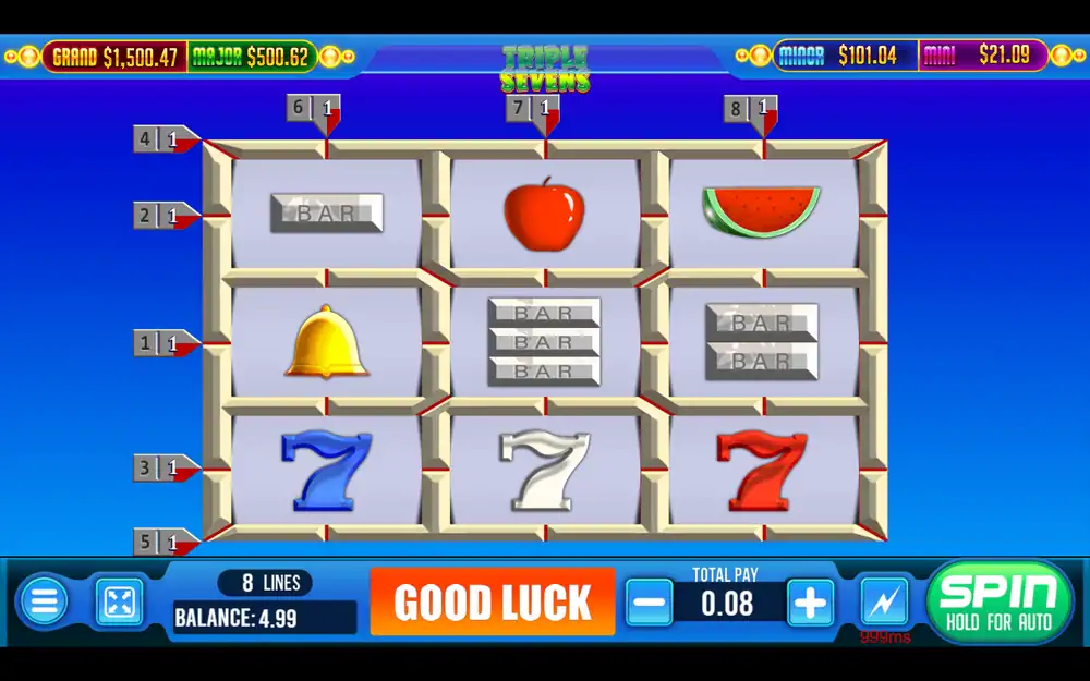 Milkway+Triple+Sevens+-+Slot+Game