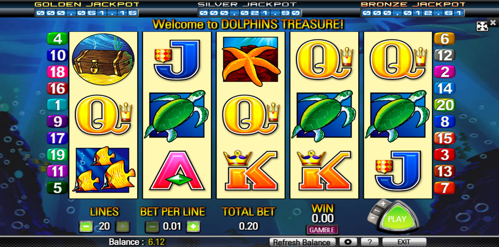 Skillmine-+Dolphin+Treasure+-+slot+game